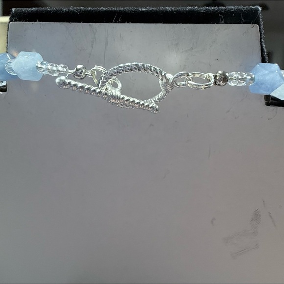 Aquamarine Crystal & Pearl Parure “Ice Queen” - Picture 8 of 8